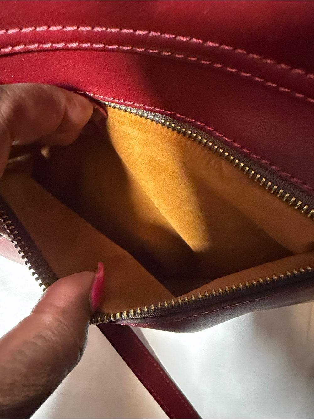 Patricia Nash Burgundy Leather Crossbody Bag - Picture 5 of 14
